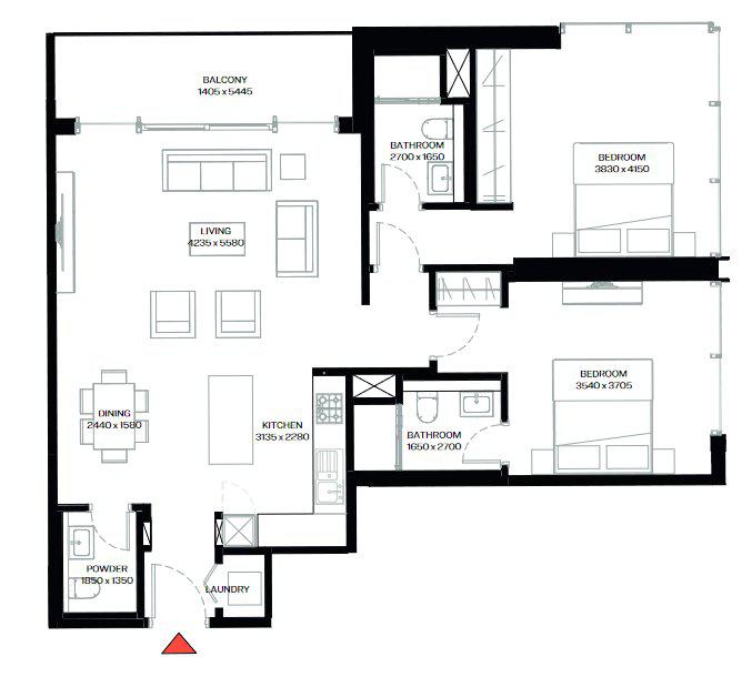 Квартира, апартаменты, 4 комн., Дубай