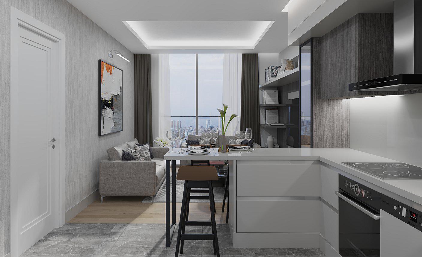 Квартира, апартаменты, 2 комн., Стамбул - Фото 8