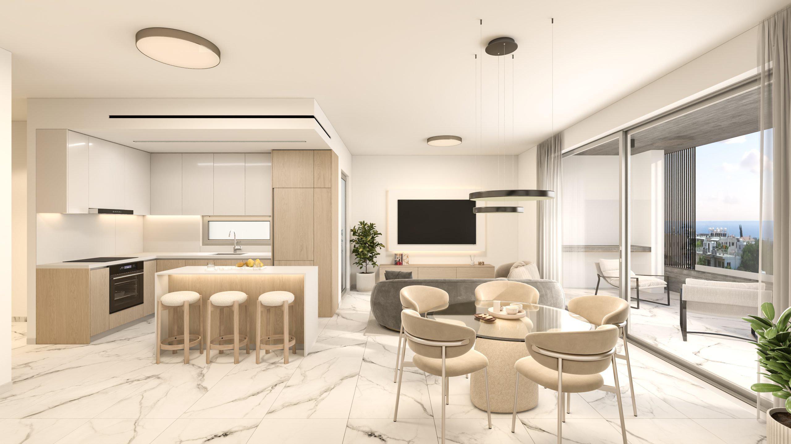 Квартира, апартаменты, 3 комн., Пафос