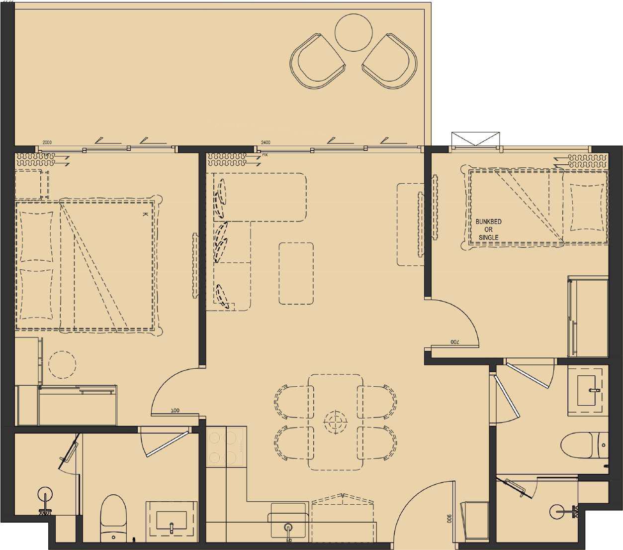 Квартира, апартаменты, 2 комн., Пхукет - Фото 14